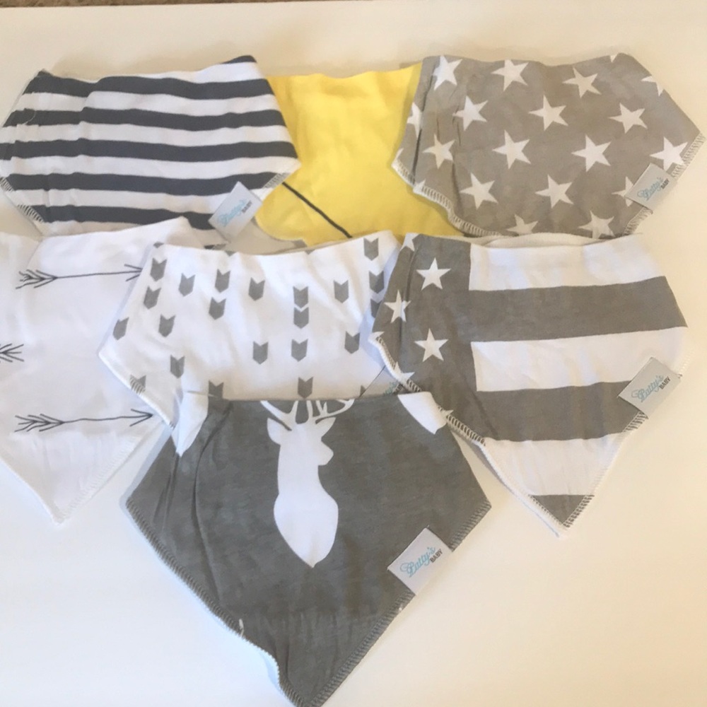 Bandanas baby cotton bibs pack of 8